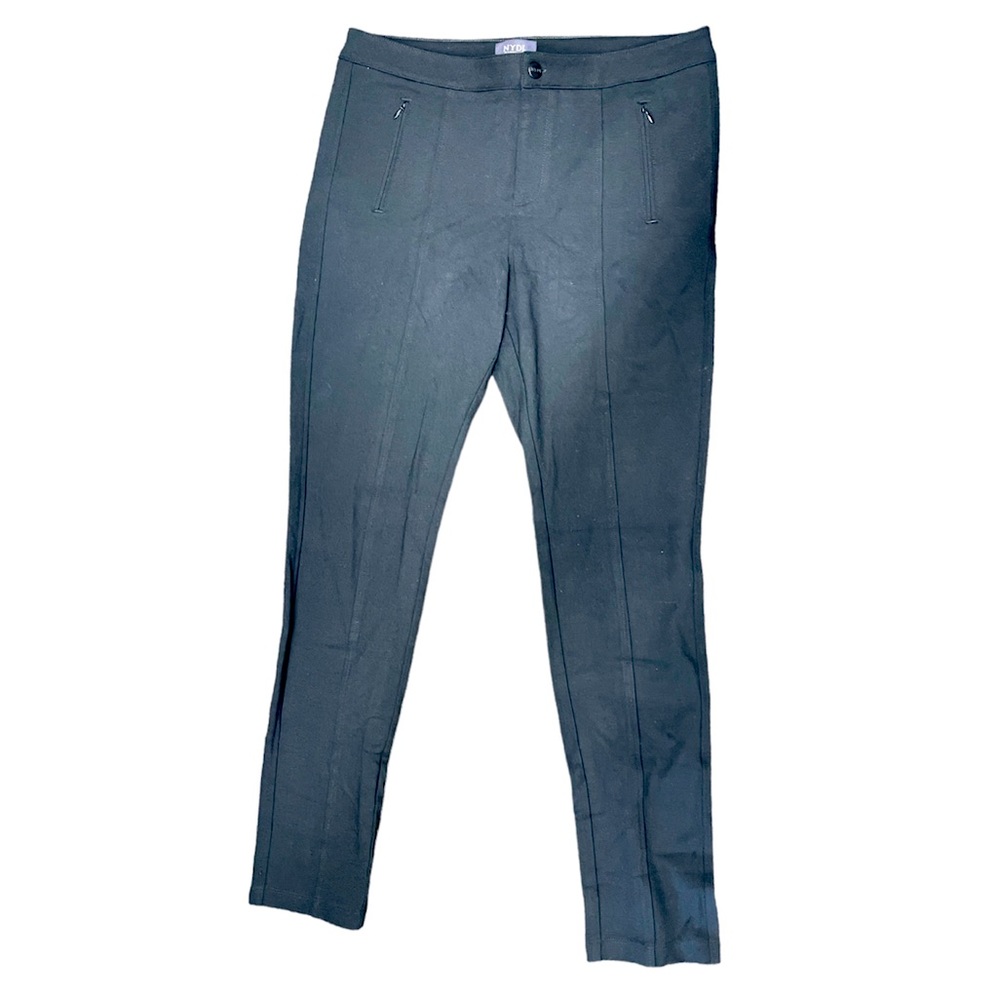 NYDJ Black Stretchy Trouser Office Pants Size 10